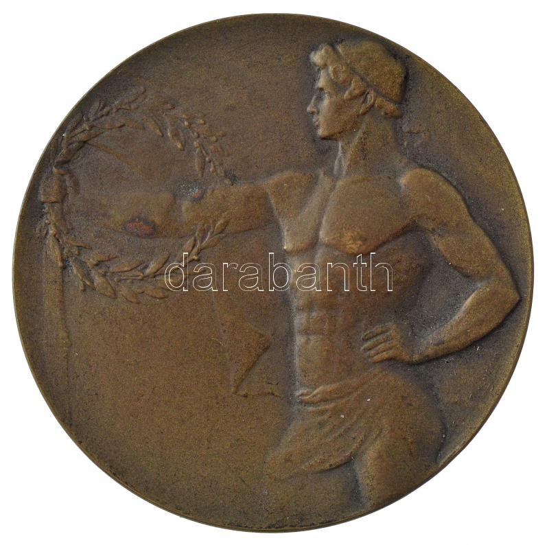 1933. 'Magyar Athletikai Szövetség - Magyarország-Ausztria 1933. VII. 23.' kétoldalas bronz emlékérem (50mm) T:2