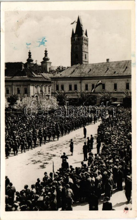1940 Nagybánya, Baia Mare; bevonulás / entry of the Hungarian troops + 'Oberkommando der Wehrmacht Geprüft'