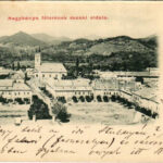 1900 Nagybánya, Baia Mare; fő tér északi oldala, üzletek / main square, shops