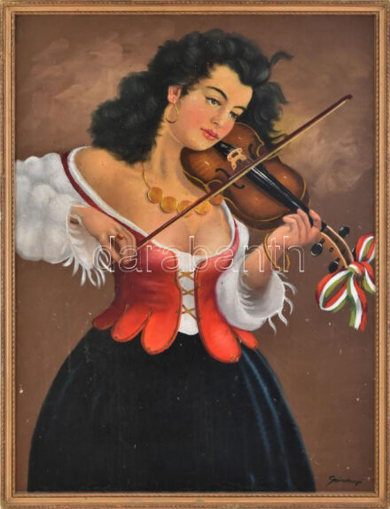 Gárdonyi jelzéssel: Cinka Panna. Olaj, vászon. 80x60 cm Keretben.