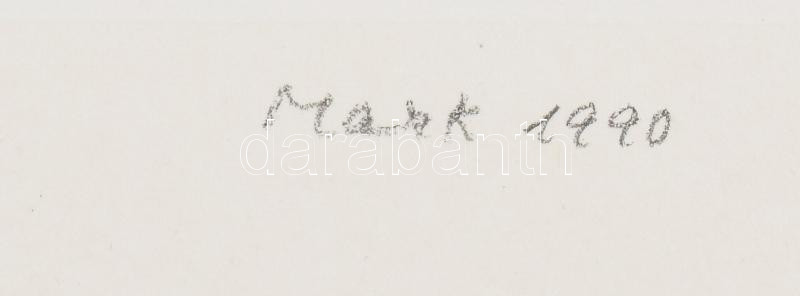 Mark (Márkus), Anna (1928-): Geometrikus kompozíció. Szitanyomat, papír, jelzett, művészpéldány E.A. jelzéssel. 45×34 cm - Image 4