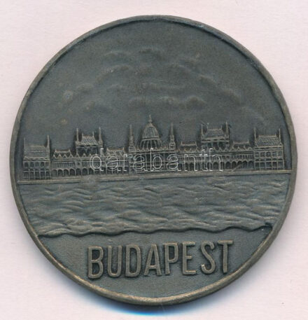 1960. 'Magyar Athletikai Szövetség - 1960 Magyarország-Finnország atlétikai viadal / Budapest' fém emlékplakett, (53mm) T:2