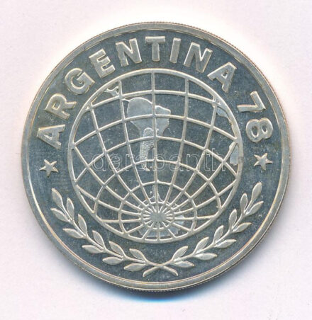 Argentína 1978. 3000P Ag '1978-as Labdarúgó Világbajnokság' T:1- (eredetileg PP) Argentina 1978. 3000 Pesos Ag '1978 World Cup' C:AU (originally PP) Krause KM#80