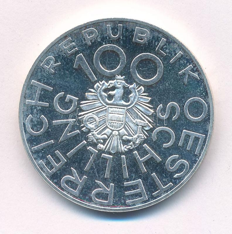 Ausztria 1976. 100Sch Ag 'Johann Nestroy' T:1-,2 (eredetileg PP) Austria 1976. 100 Schilling Ag 'Johann Nestroy' C:AU,XF (originally PP) Krause KM#2932 - Image 2