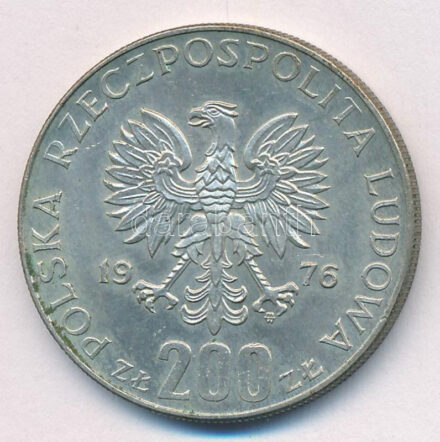 Lengyelország 1976. 200Zl Ag 'Olimpia' T:1- Poland 1976. 200 Złotych Ag 'Olympics' C:AU Krause Y#86