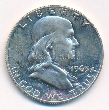 Amerikai Egyesült Államok 1963. 1/2$ Ag 'Franklin' T:1,1- USA 1963. 1/2 Dollar Ag 'Franklin' C:UNC,AU Krause KM#199