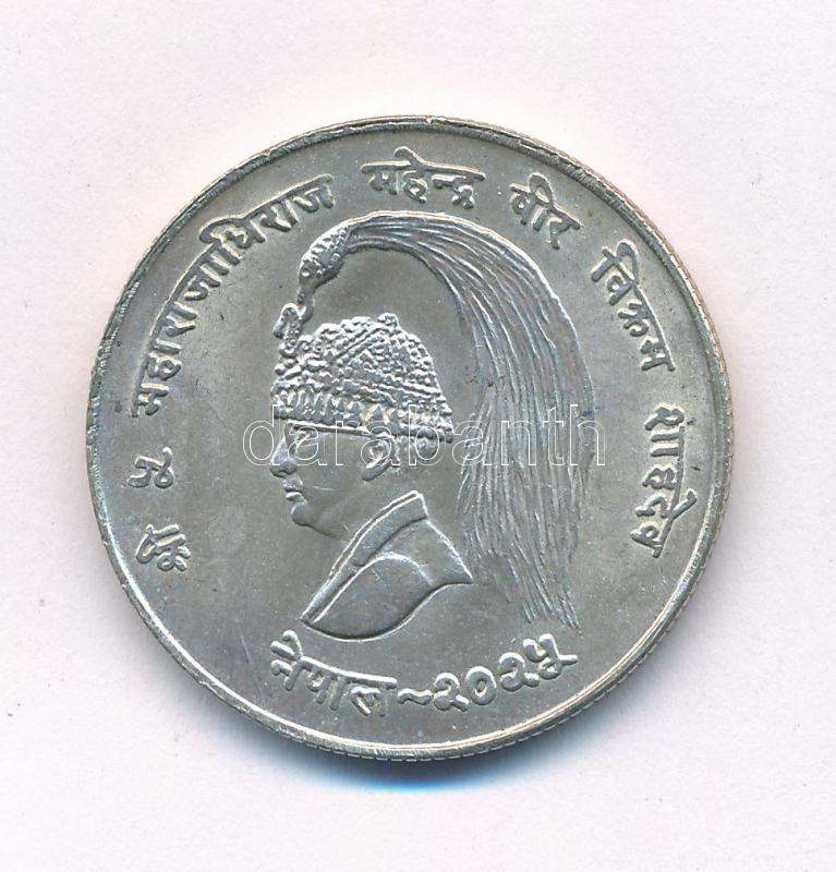 Nepál 1968. 10R Ag 'FAO' T:2 Nepal 1968. 10 Rupees Ag 'FAO' C:XF Krause KM#794 - Image 2