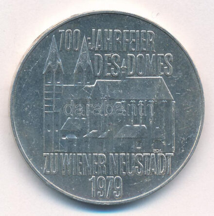 Ausztria 1979. 100Sch Ag '700 éves a Wiener Neustadt-i dóm' T:1-,2 kis ph, karc Austria 1979. 100 Schilling Ag '700th Anniversary - Cathedral of Wiener Neustadt' C:AU,XF small edge error, scratch Krause KM#2942