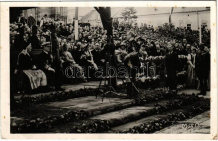 1940 Kolozsvár, Cluj; bevonulás, Vitéz Nagybányai Horthy Miklós Magyarország kormányzója és Purgly Magdolna / entry of the Hungarian troops, Regent Horthy and his wife