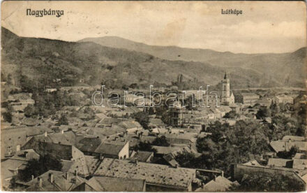 1912 Nagybánya, Baia Mare; látkép. Kovács Endre kiadása / general view (EK)