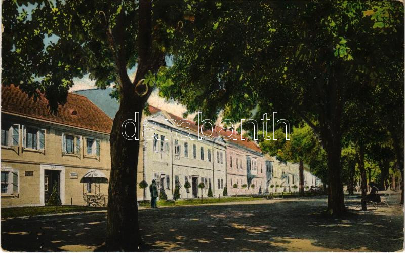 1915 Károlyváros, Karlovac; Setaliste / Sétány. L. Reich kiadása / promenade