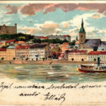 1899 (Vorläufer) Pozsony, Pressburg, Bratislava; vár / castle. Kunstanstalt Kosmos litho s: Geiger R. (fl)