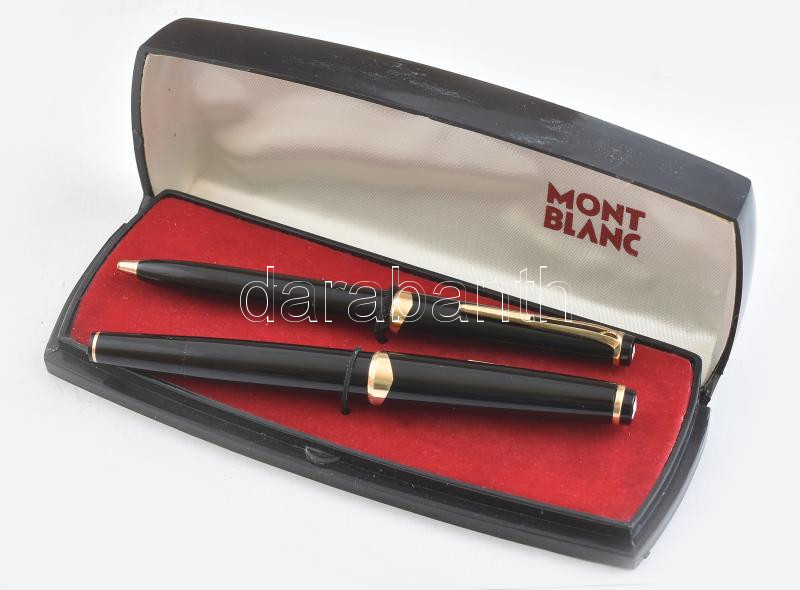 Montblanc Meisterstück No. 12 töltőtoll és Montblanc No. 18 golyós toll. Dobozban.