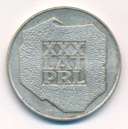 Lengyelország 1974. 200Zl Ag '30 éves a Népköztársaság' T:1-.2 patina, karc Poland 1974. 200 Złotych Ag '30th Anniversary of People's Republic' C:AU,XF patina, scratch Krause Y#72