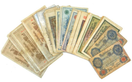 Német Birodalom 1908-1923. 50db-os vegyes bankjegytétel T:III,III- German Empire 1908-1923. 50pcs mixed banknote lot C:F,VG