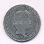 1848B 20kr Ag 'V. Ferdinánd' T:2- patina Hungary 1848B 20 Kreuzer Ag 'Ferdinand V' C:VF patina Huszár: 2081., Unger III.: 1419.