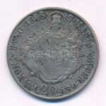 1848B 20kr Ag 'V. Ferdinánd' T:2- patina Hungary 1848B 20 Kreuzer Ag 'Ferdinand V' C:VF patina Huszár: 2081., Unger III.: 1419. - Image 2