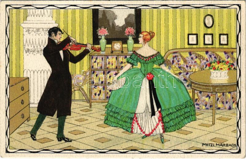 Romantic couple. B.K.W.I. 670-5. s: Mitzi Marbach (EK)