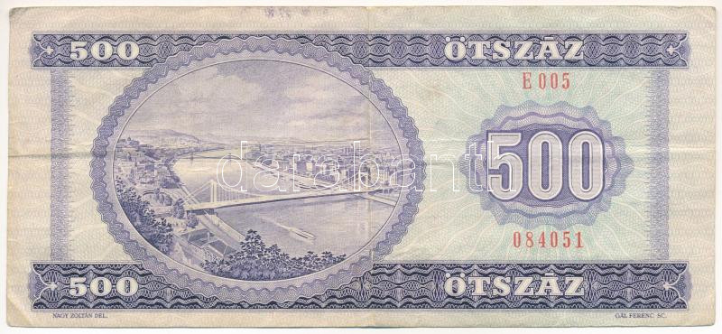 1990. 500Ft 'E 005 084051' T:III Adamo F43 - Image 2