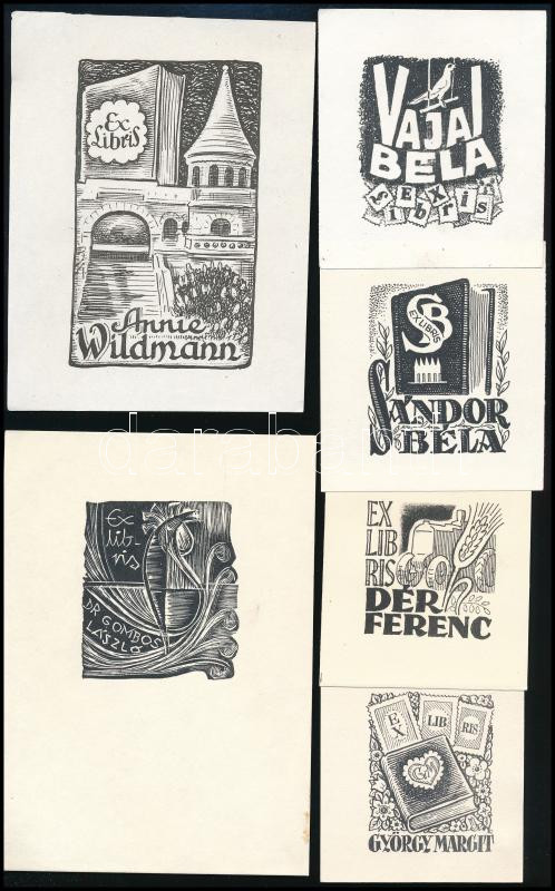 8 db kisgrafika és ex libris - Image 2