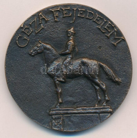 2000. 'Géza Fejedelem / Millenium 2000 - Verőce' kétoldalas, öntött bronz emlékérem (58mm) T:1-