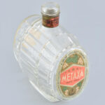 Retro hordó alakú Metaxa italos üveg 16 cm