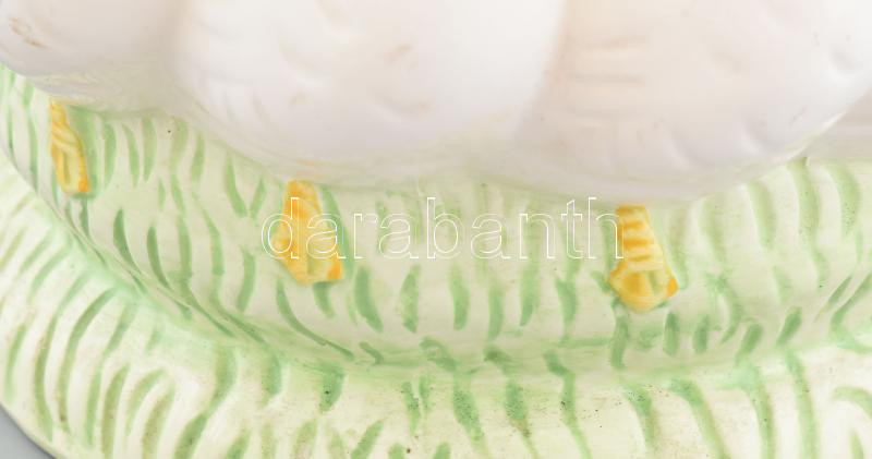 Gansereigen Michael Moertl, libás kínáló, kerámia, jelzés nélkül, kopott, m: 13,5cm - Image 3