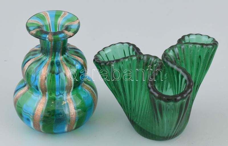 4db ritka Morano váza, hibátlan, m: 5-9,5 cm - Image 3