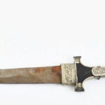 Antik keleti tőr, kopott, h: 44 cm - Image 2