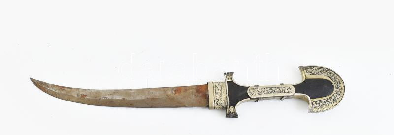 Antik keleti tőr, kopott, h: 44 cm - Image 2