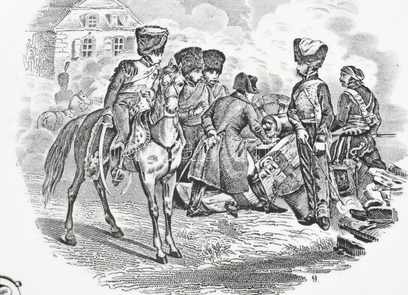 Napóleon, fajansz tányér, jelzés nélkül, hibátlan, d: 23 cm - Image 2