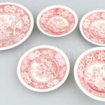5db Villeroy & Boch tálka, jelzett, kopásokkal, d: 13,5-20,5 cm