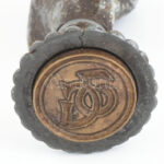 Figurális pecsétnyomó, vésett, fém, m: 6,5 cm - Image 3