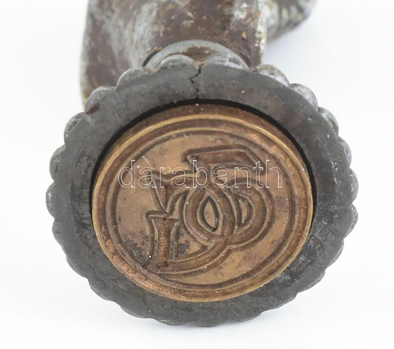Figurális pecsétnyomó, vésett, fém, m: 6,5 cm - Image 3