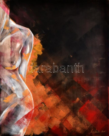 Nagy Imola (1976-): Tökéletesen tökéletlen. Akril, vászon, jelzett, hátoldalán autográf felirattal, 100x80 cm