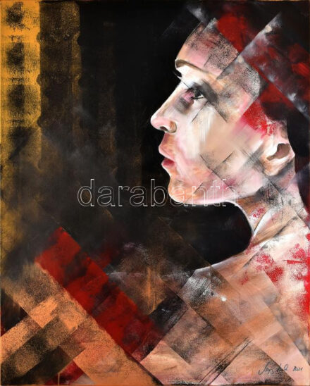 Nagy Imola (1976-): Múltba révedés. Akril, vászon, jelzett, hátoldalán autográf felirattal, 100x80 cm