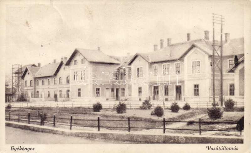 Gyékényes vasútállomás (fa)