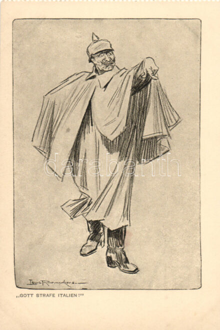 Gott strafe Italien! / Wilhelm II, propaganda s: Raemaekers
