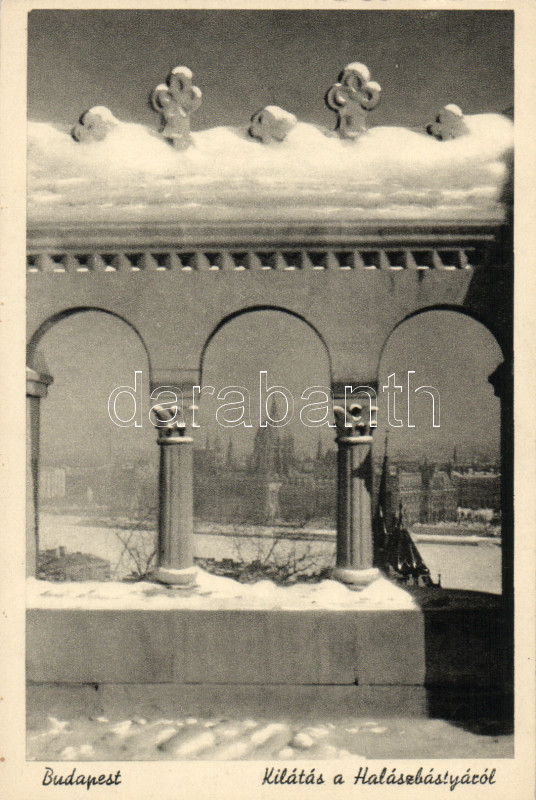 Budapest I. Halászbástya télen