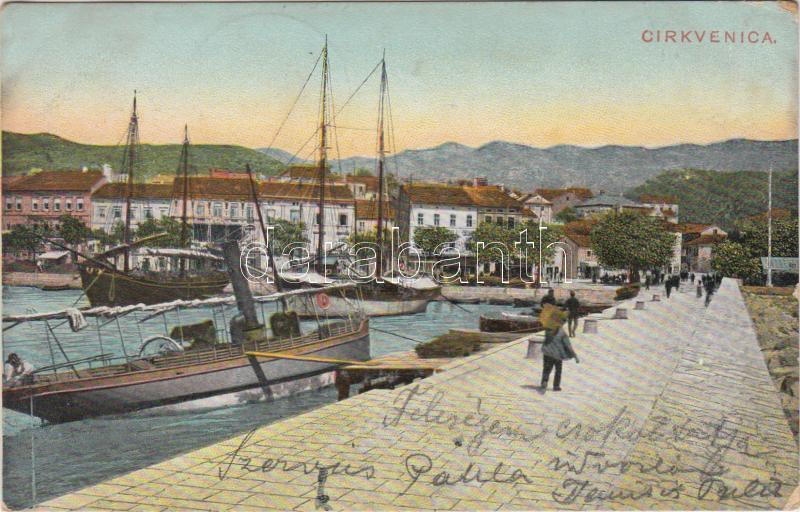 Crikvenica, sailing boats, published by Ede Feitzinger, Quarn. Nr. 103. (EK)