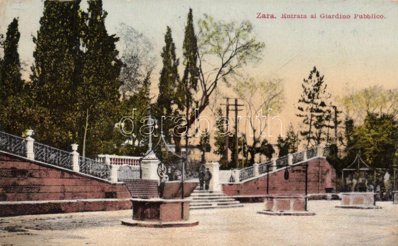 Zadar, Zara; entry of the Public Garden (Rb)