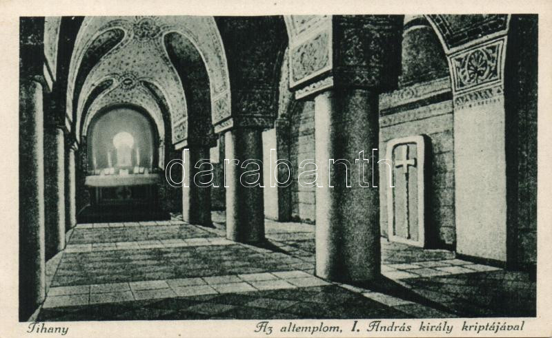 Tihany, Altemplom, I. András király kriptája