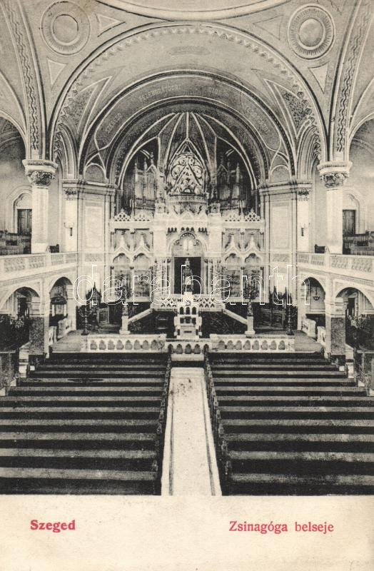 Szeged, Zsinagóga, belső