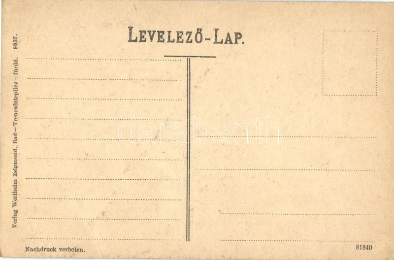 Trencsénteplic, Villa Viktoria; kiadja Wertheim Zsigmond - Image 2