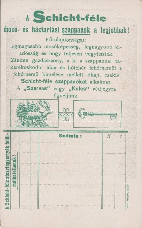 Strekov, Schreckenstein; castle. Schicht soap advertisement on the backside - Image 2