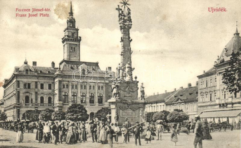Újvidék, Ferenc József tér; kiadja Urbán Ignác / Franz Joseph square