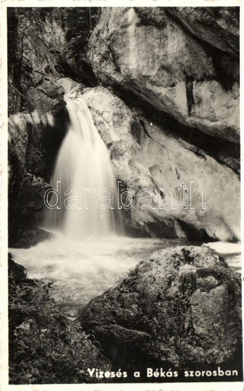 Békás-szoros, Cheile Bicazului; vízesés / gorge, waterfall