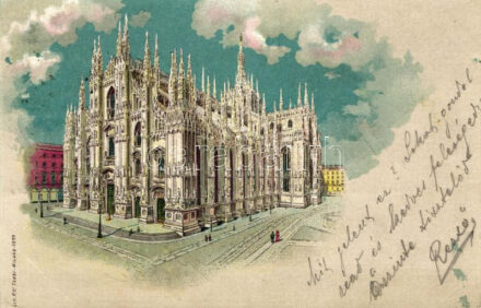 Milano, Il Duomo / Cathedral, litho