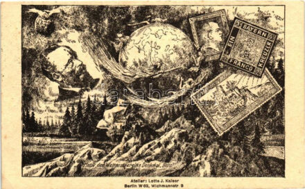 Motiv des Weltpostvereins Denkmal, Bern; Berliner Briefmarken-Ausstellung 1924 / philatelic monument, So. Stpl