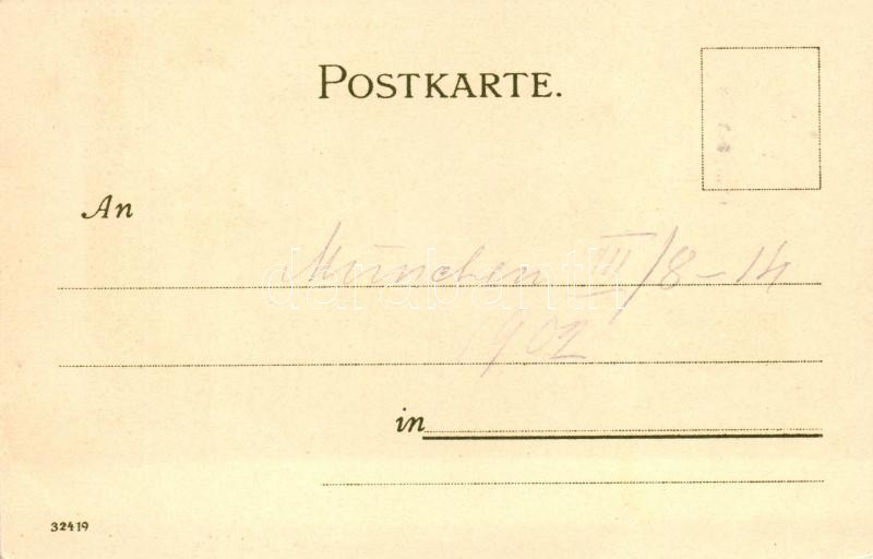 München, Isarthor, Velten's Künstler-Postkarte No. 85. litho s: Kley - Image 2